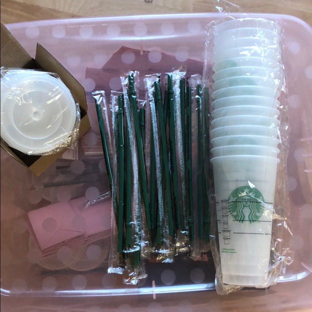 15 BRAND NEW STARBUCKS REUSABLE CUPS